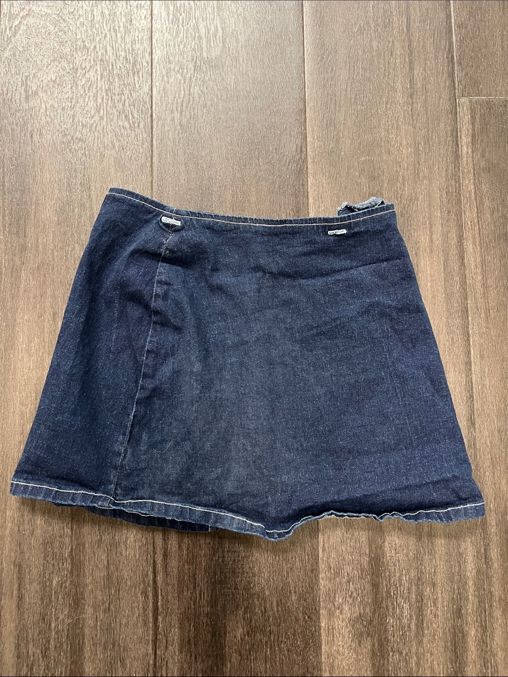 Arizona Jean Company Dark Blue Denim Mini Skirt with Patch Pocket - Picture 3 of 4